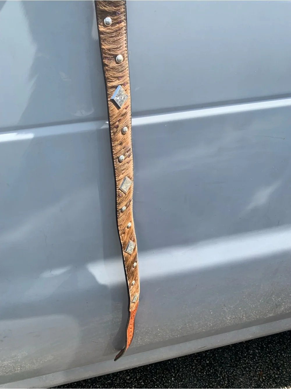 Montana Silversmiths Leather Belt - Chestnut Brown